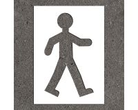 Pochoir souple piéton 60 cm