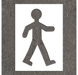 Pochoir souple piéton 60 cm