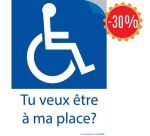 Autocollant - Tu veux être à ma place ? lot de 20