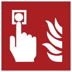 Panneau ISO EN 7010 - Point alarme incendie - F005