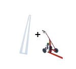 Kit pochoir ligne et canne de traçage