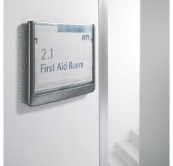 Plaque de porte Durable Click Sign 149x148,5mm graphite