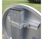 Poteau Carré en Acier Galvanisé 80 x 80 mm