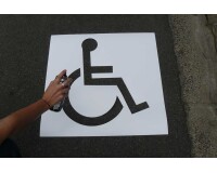 Pochoir souple picto PMR - 25, 50 cm ou 100 cm