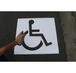 Pochoir souple picto PMR - 25, 50 cm ou 100 cm