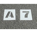 Pochoir Lettres & Chiffres PVC - 2,5 cm, 5cm, 7,5cm ou 10 cm