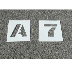Pochoir Lettres & Chiffres PVC - 2,5 cm, 5cm, 7,5cm ou 10 cm