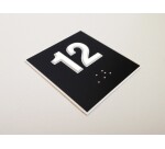 Panneau relief et braille 12