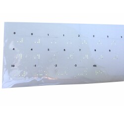 Étiquettes en braille pour bouton d'ascenseur