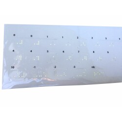 Étiquettes en braille pour bouton d'ascenseur