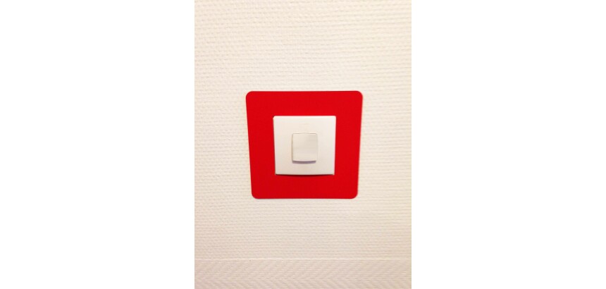 Adhésif carré de repérage des interrupteurs