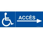 Panneau Picto Accès aux personnes PMR et à mobilité réduite