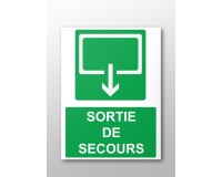 Panneau Sécurité Sortie de secours