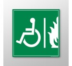 Panneau PMR Espace d'Attente Sécurisé - paysage