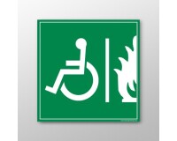 Panneau PMR Espace d'Attente Sécurisé - paysage