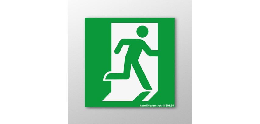 Panneau Sortie de secours droite - Secours et évacuation - ISO 7010