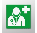 Panneau ISO EN 7010 - Médecin - E009