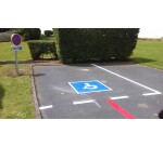 Kit stationnement PMR SLIKA : pochoir + peinture + ruban de masquage