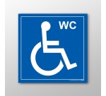Panneau WC - avec picto PMR