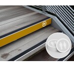 Lettrage adhésif pour contremarche WC