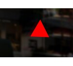 Triangle pour repérage des accès d'évacuation