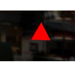 Triangle pour repérage des accès d'évacuation