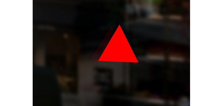 Triangle pour repérage des accès d'évacuation