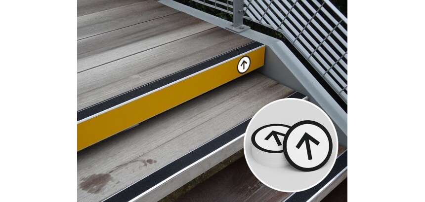 Pictogramme pour contremarche flèche