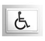 Plaque gravée Picto PMR