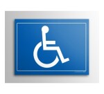 Plaque gravée Picto PMR