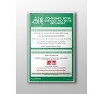 Panneau de Consignes EAS en PVC Forex