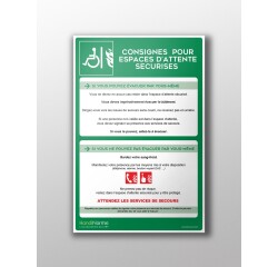 Panneau de Consignes EAS en PVC Forex