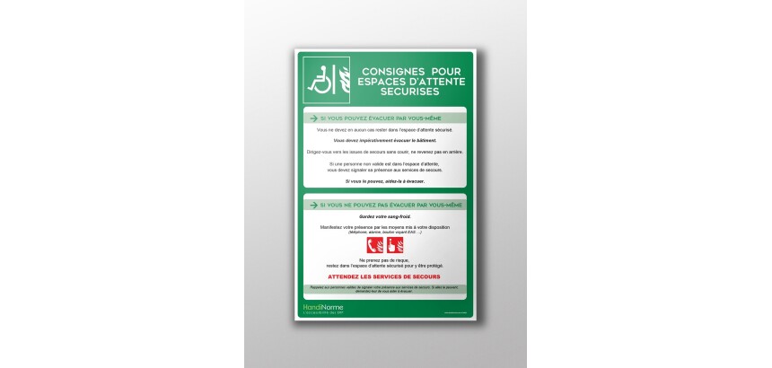 Panneau de Consignes EAS en PVC Forex