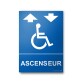 Panneau - Ascenseur - handicapé