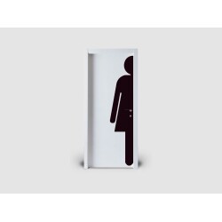 Femme avec Silhouette pour porte