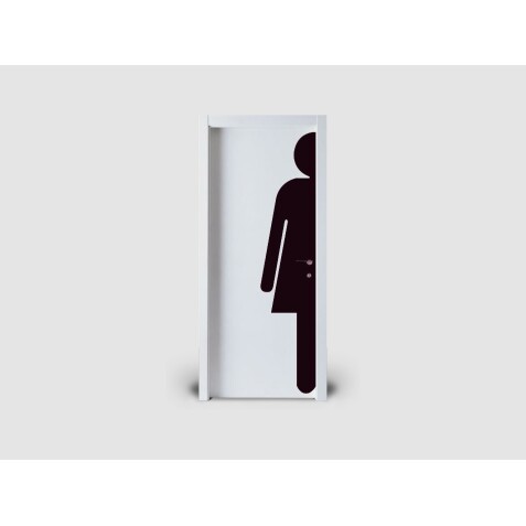 Signalétique Femme avec Silhouette pour porte