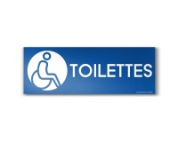 Panneau Toilette Picto PMR