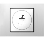 Plaque de porte DOUCHE - relief et braille