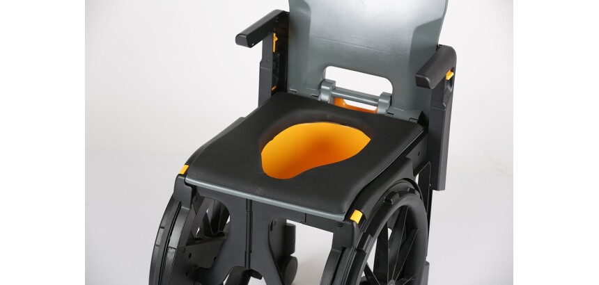 Seau d'accès pour fauteuil d'accès aux toilettes