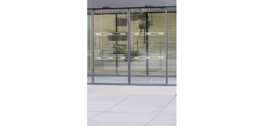 Bande de marquage surface porte vitrée ENTREE