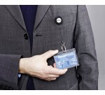 Enrouleurs porte-badges Design avec anneau métallique - par 10