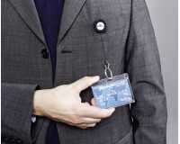 Enrouleurs porte-badges Design avec anneau métallique - par 10