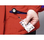 Enrouleurs porte-badges Design avec anneau métallique - par 10