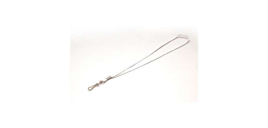 Cordons porte-badges avec mousqueton métal - par 100
