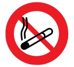 Panneau rond Interdit de Fumer