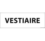 Plaque de porte VESTIAIRE