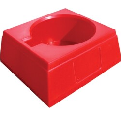Socle base pour un extincteur   - Rouge
