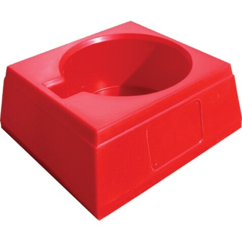 Socle base pour un extincteur   - Rouge
