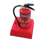 Socle base pour un extincteur   - Rouge