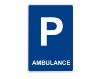 Panneau Parking - AMBULANCE